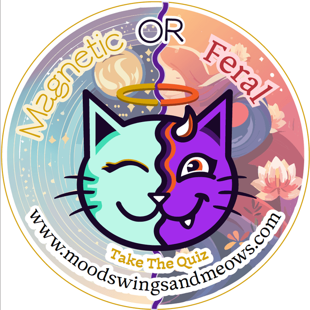 Magnetic or Feral? Take the quiz at moodswingsandmeows.com